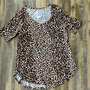 Maurices cheetah print top NWT